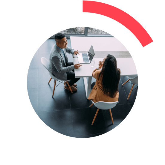 people having a meeting in the office